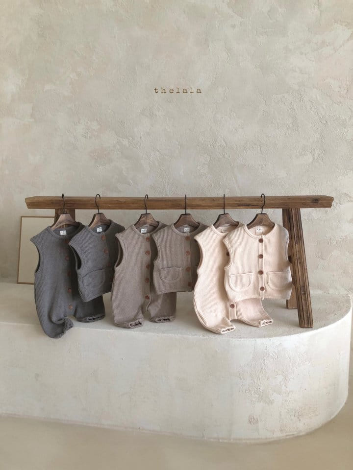 LALA - Korean Children Fashion - #Kfashion4kids - Waffle Vest - 12