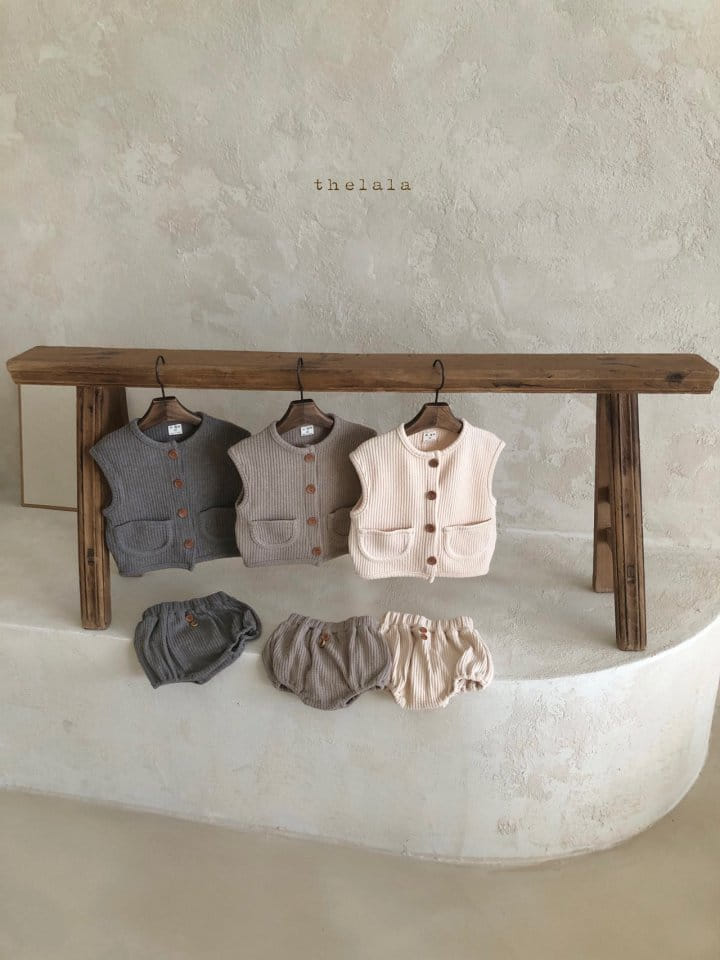 LALA - Korean Children Fashion - #Kfashion4kids - Waffle Vest - 3