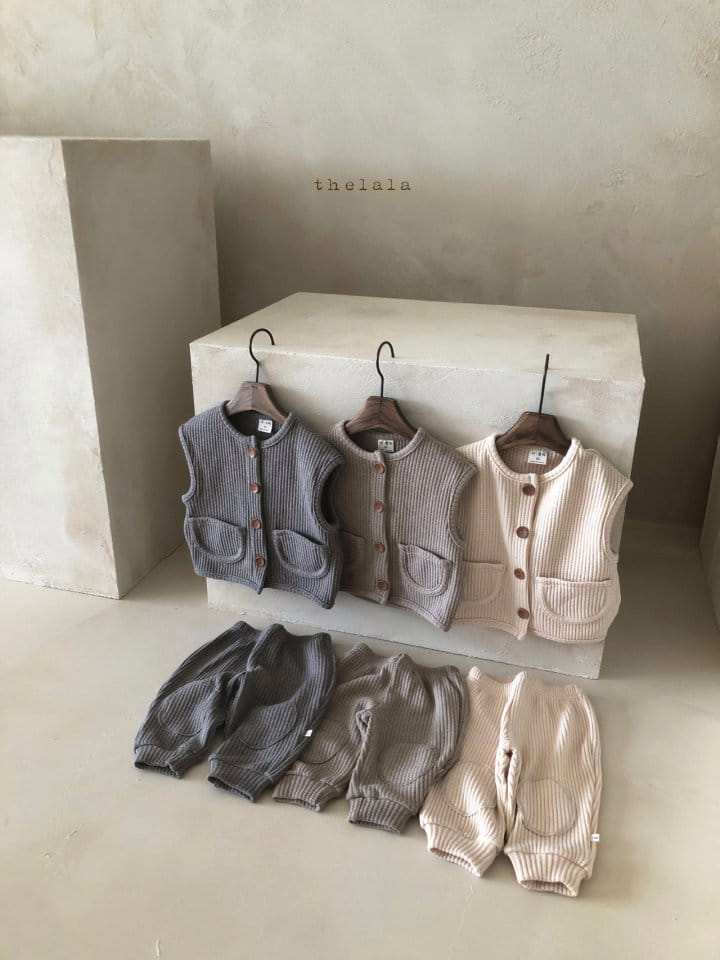 LALA - Korean Children Fashion - #Kfashion4kids - Waffle Vest - 5