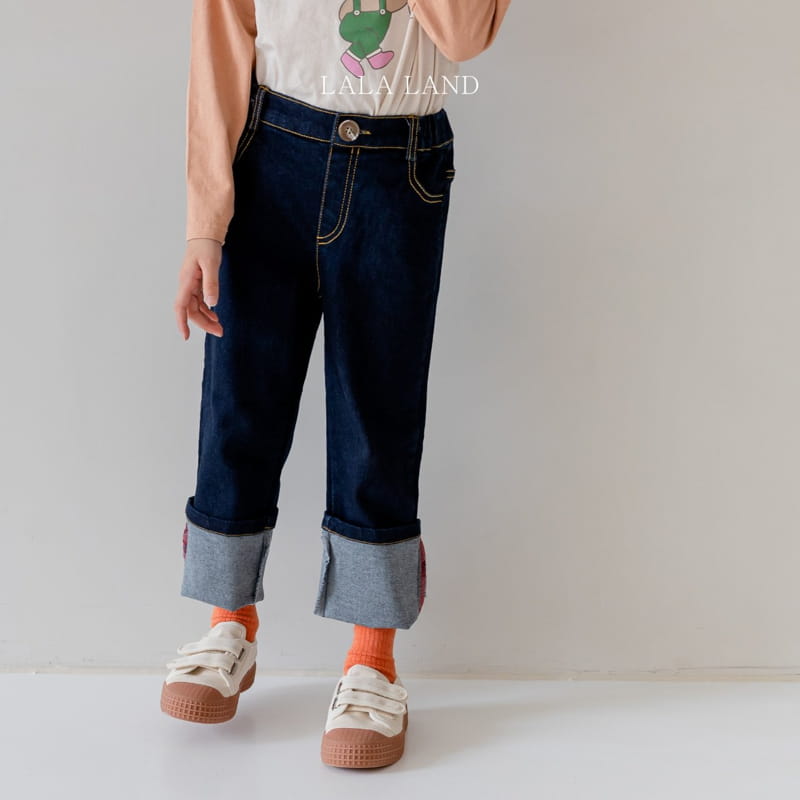 LALALAND - Korean Children Fashion - #Kfashion4kids - Roll-up Jeans