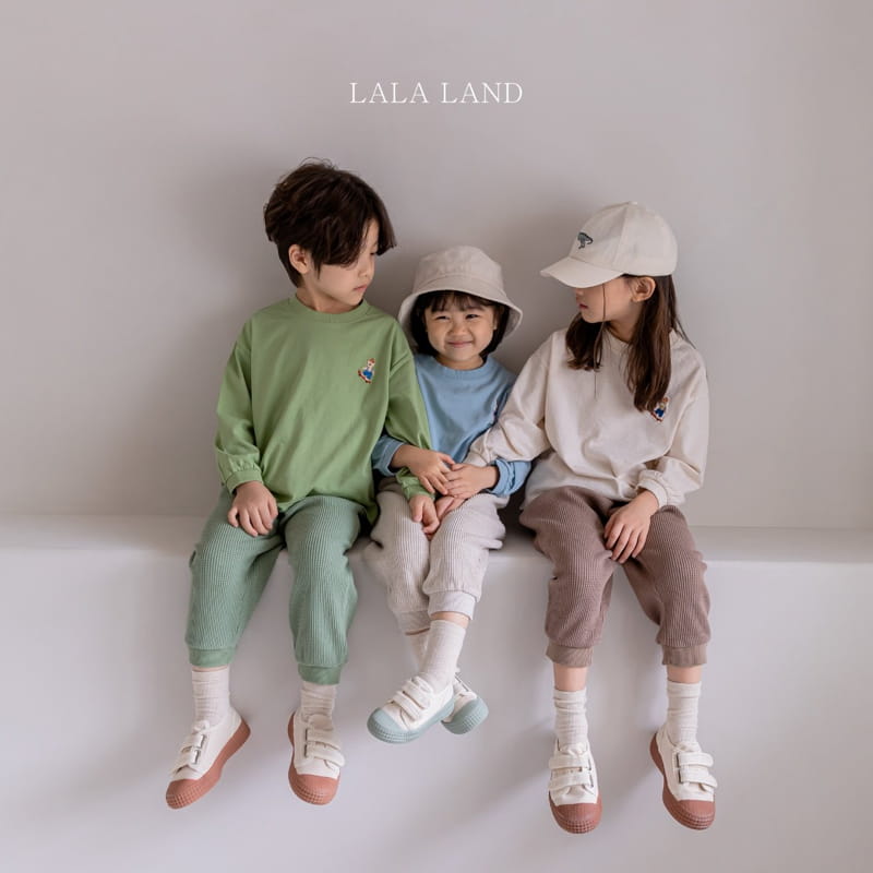LALALAND - Korean Children Fashion - #Kfashion4kids - Waffle Jogger Pants - 4