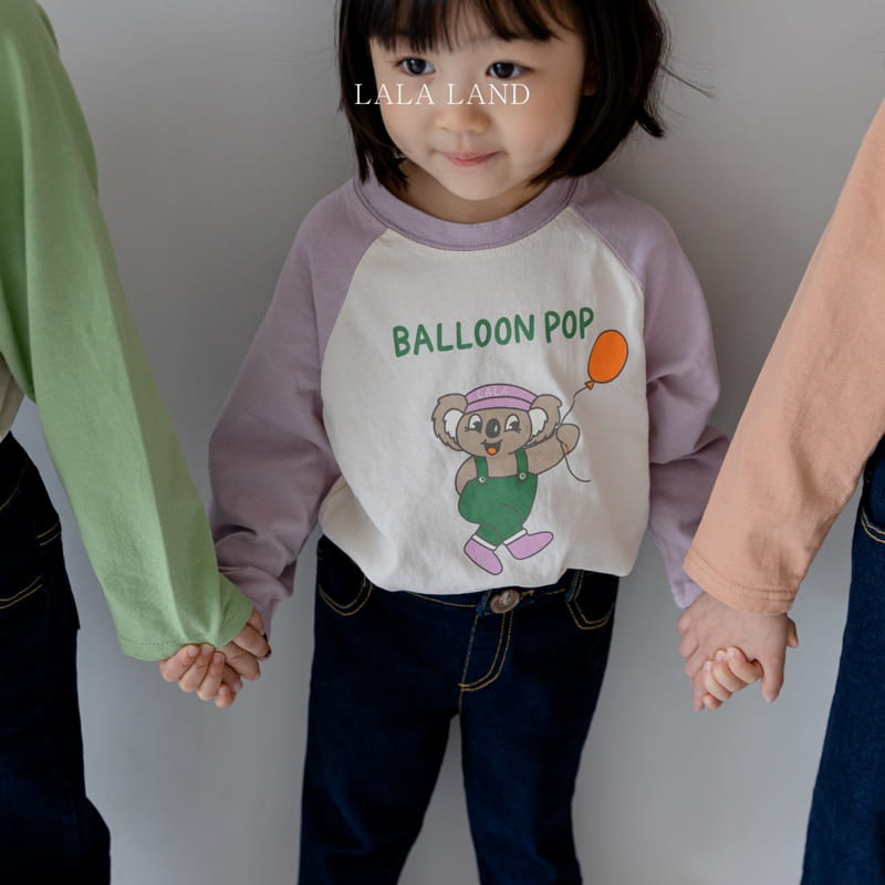 LALALAND - Korean Children Fashion - #Kfashion4kids - Pop Raglan Tee