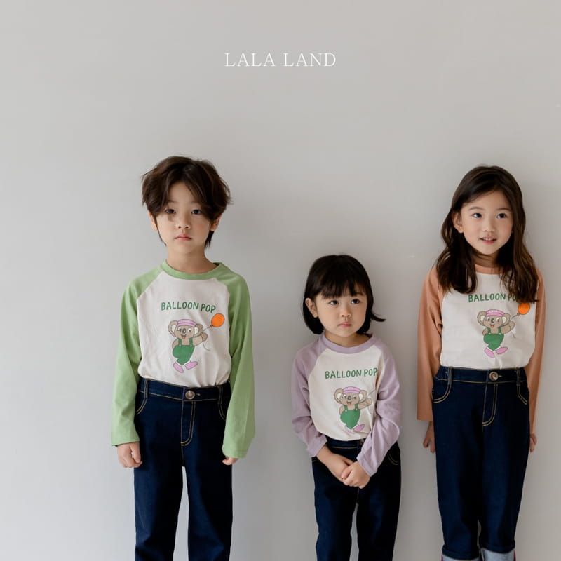 LALALAND - Korean Children Fashion - #Kfashion4kids - Pop Raglan Tee - 5