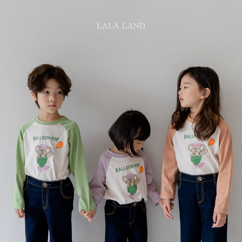 LALALAND - Korean Children Fashion - #Kfashion4kids - Pop Raglan Tee - 6