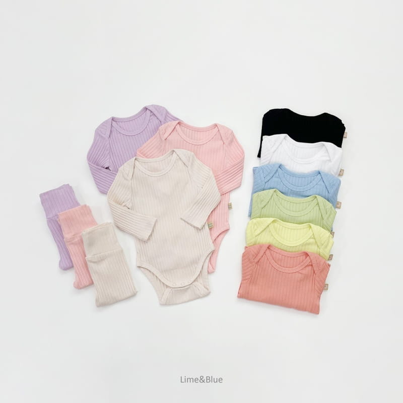 LIME & BLUE - Korean Children Fashion - #Kfashion4kids - Sticky Easywear Bodysuit