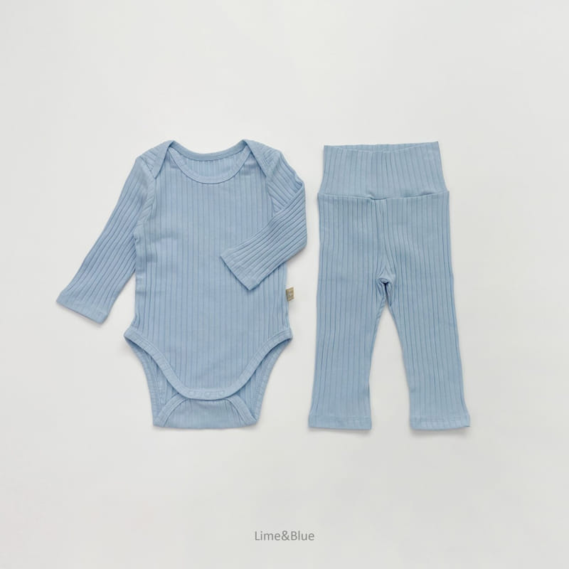 LIME & BLUE - Korean Children Fashion - #Kfashion4kids - Sticky Easywear Bodysuit - 12