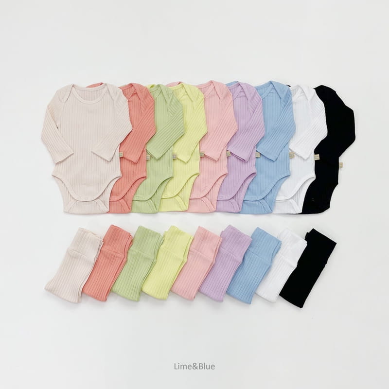 LIME & BLUE - Korean Children Fashion - #Kfashion4kids - Sticky Easywear Bodysuit - 2