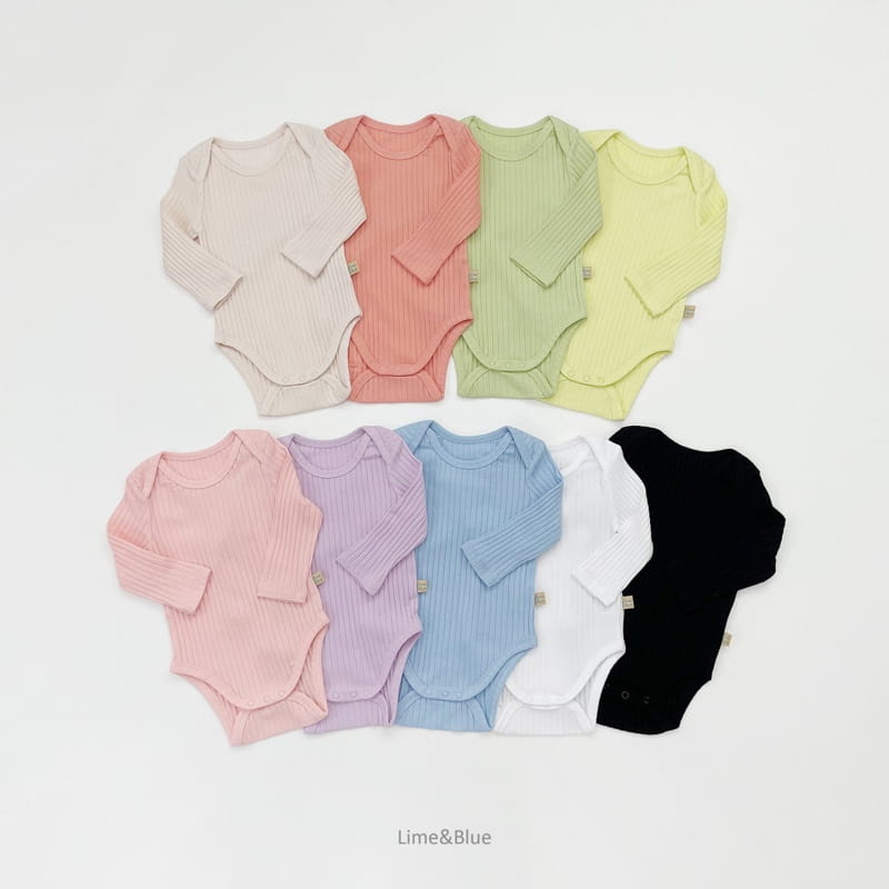 LIME & BLUE - Korean Children Fashion - #Kfashion4kids - Sticky Easywear Bodysuit - 3