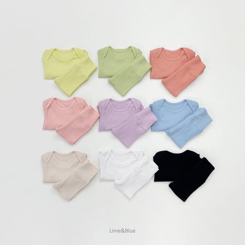 LIME & BLUE - Korean Children Fashion - #Kfashion4kids - Sticky Easywear Bodysuit - 5
