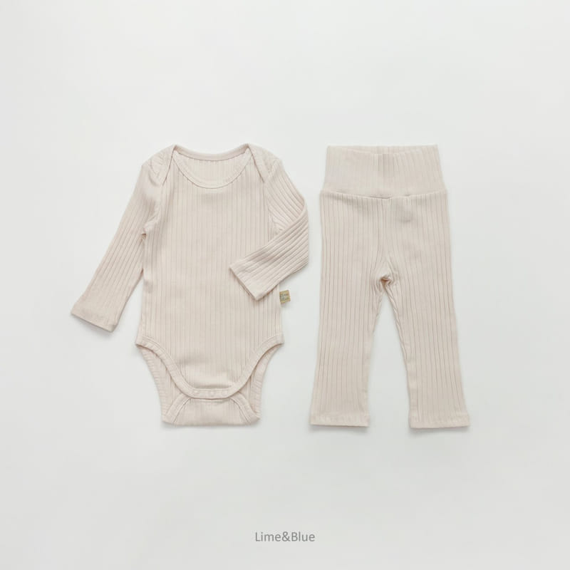 LIME & BLUE - Korean Children Fashion - #Kfashion4kids - Sticky Easywear Bodysuit - 6