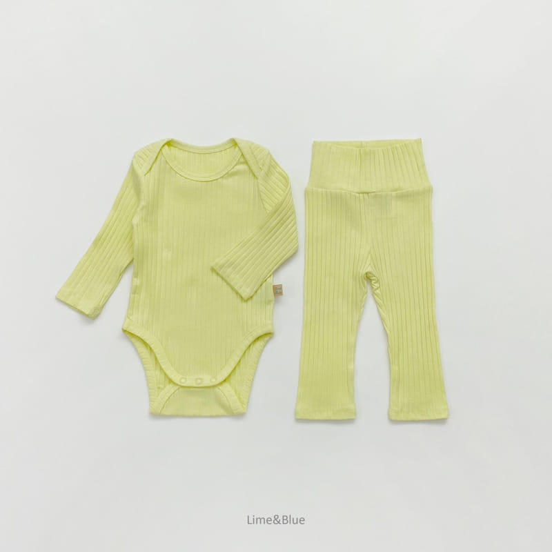 LIME & BLUE - Korean Children Fashion - #Kfashion4kids - Sticky Easywear Bodysuit - 7