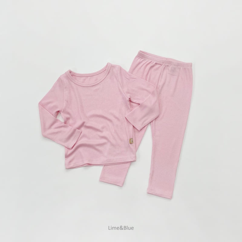 LIME & BLUE - Korean Children Fashion - #Kfashion4kids - Rib Heattech Easywear - 10