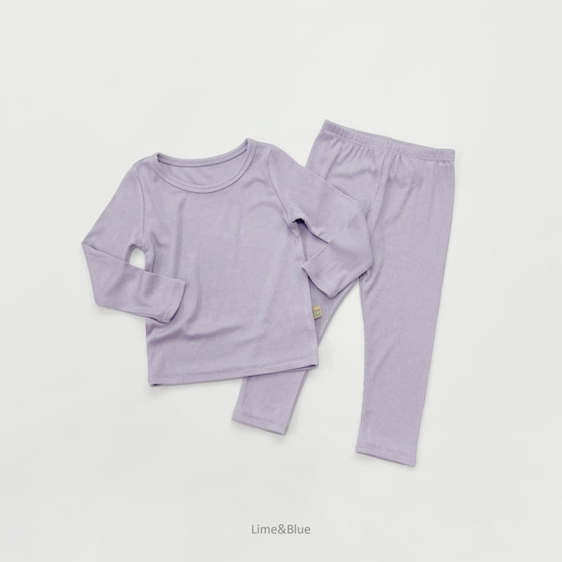 LIME & BLUE - Korean Children Fashion - #Kfashion4kids - Rib Heattech Easywear - 11