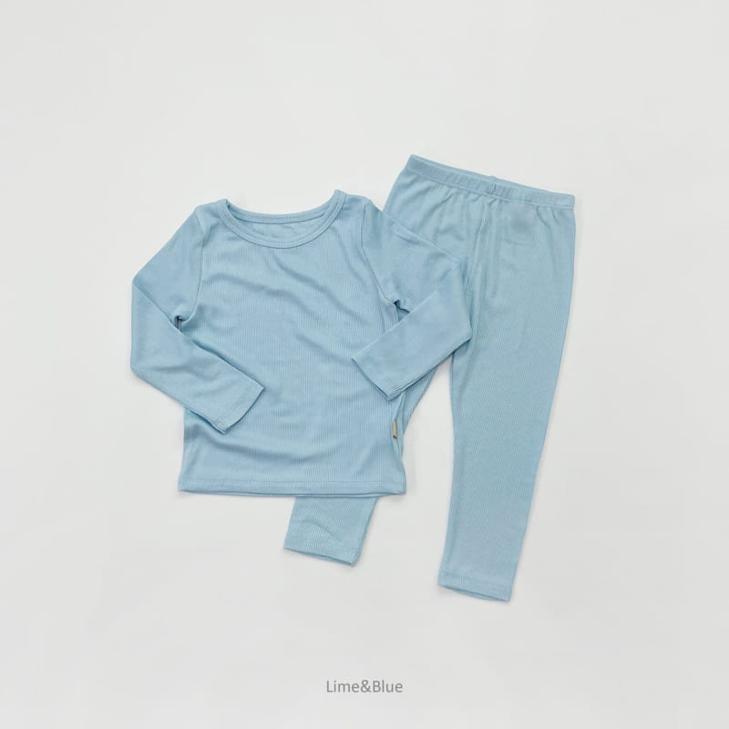 LIME & BLUE - Korean Children Fashion - #Kfashion4kids - Rib Heattech Easywear - 12