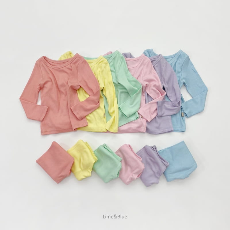 LIME & BLUE - Korean Children Fashion - #Kfashion4kids - Rib Heattech Easywear - 2