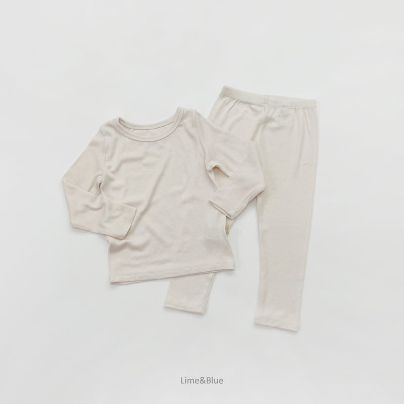 LIME & BLUE - Korean Children Fashion - #Kfashion4kids - Rib Heattech Easywear - 6