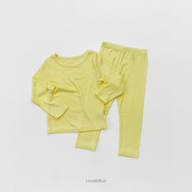 LIME & BLUE - Korean Children Fashion - #Kfashion4kids - Rib Heattech Easywear - 7