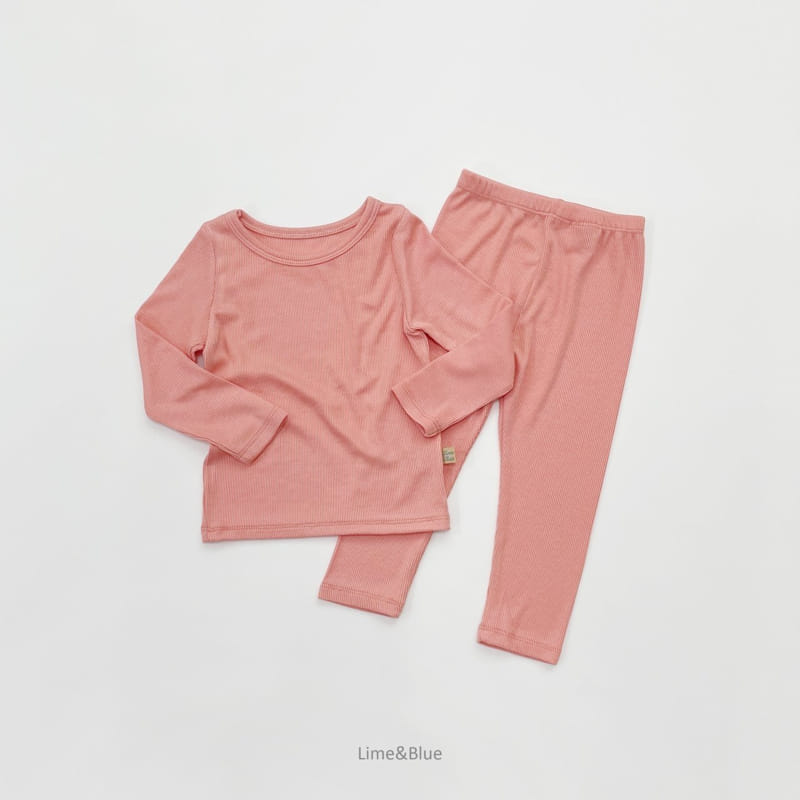 LIME & BLUE - Korean Children Fashion - #Kfashion4kids - Rib Heattech Easywear - 8