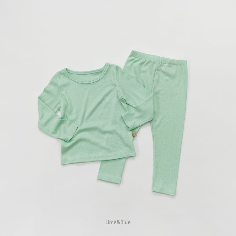 LIME & BLUE - Korean Children Fashion - #Kfashion4kids - Rib Heattech Easywear - 9