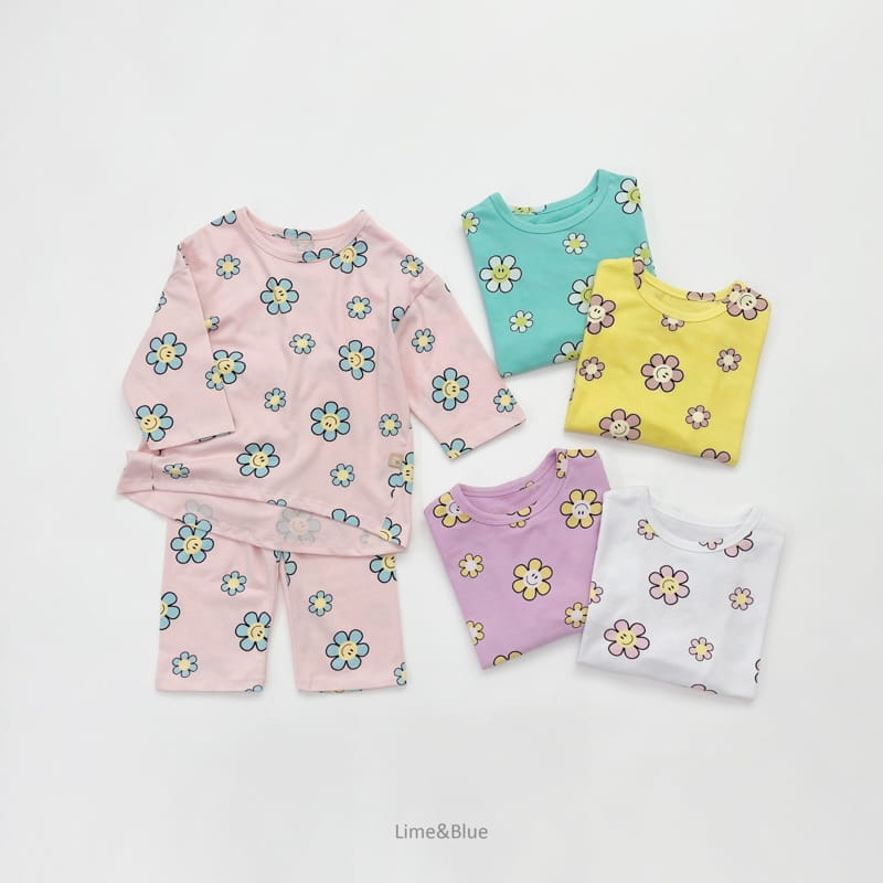 LIME & BLUE - Korean Children Fashion - #Kfashion4kids - Smile Daisy Easywear