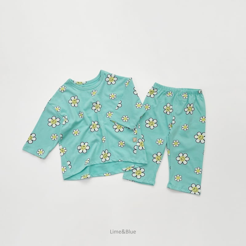 LIME & BLUE - Korean Children Fashion - #Kfashion4kids - Smile Daisy Easywear - 10