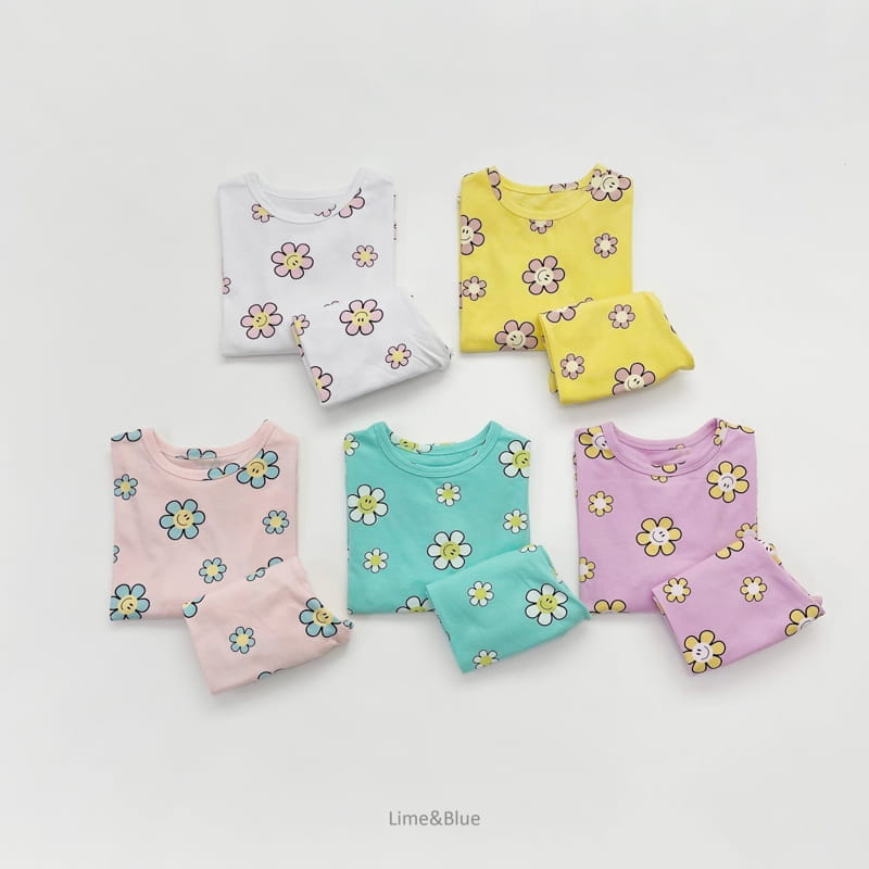 LIME & BLUE - Korean Children Fashion - #Kfashion4kids - Smile Daisy Easywear - 3