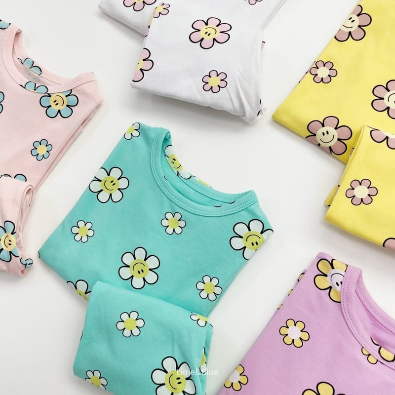LIME & BLUE - Korean Children Fashion - #Kfashion4kids - Smile Daisy Easywear - 4