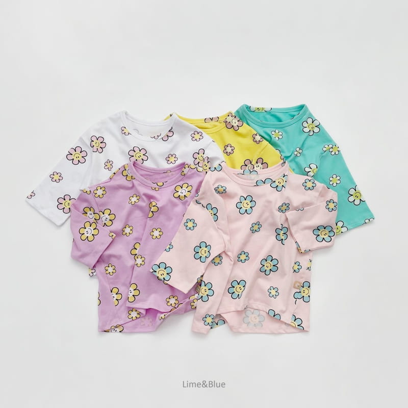 LIME & BLUE - Korean Children Fashion - #Kfashion4kids - Smile Daisy Easywear - 5