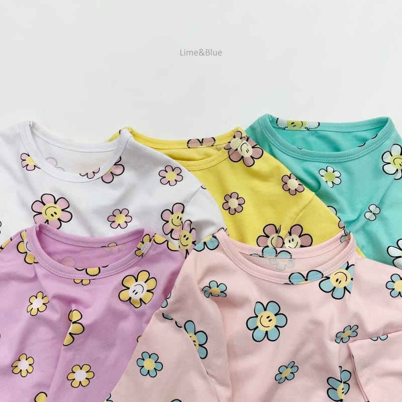 LIME & BLUE - Korean Children Fashion - #Kfashion4kids - Smile Daisy Easywear - 6