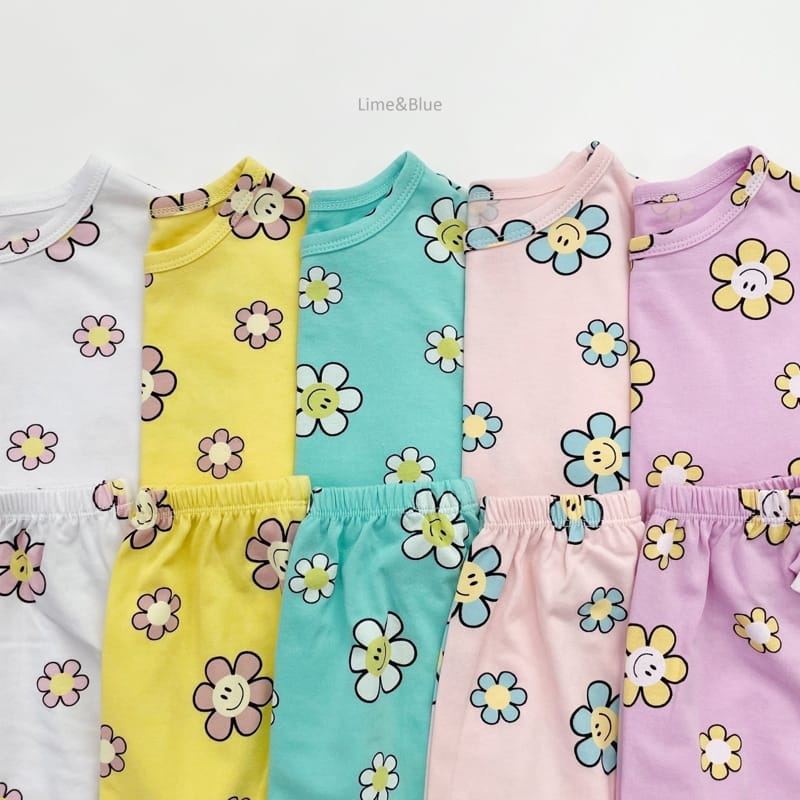 LIME & BLUE - Korean Children Fashion - #Kfashion4kids - Smile Daisy Easywear - 7