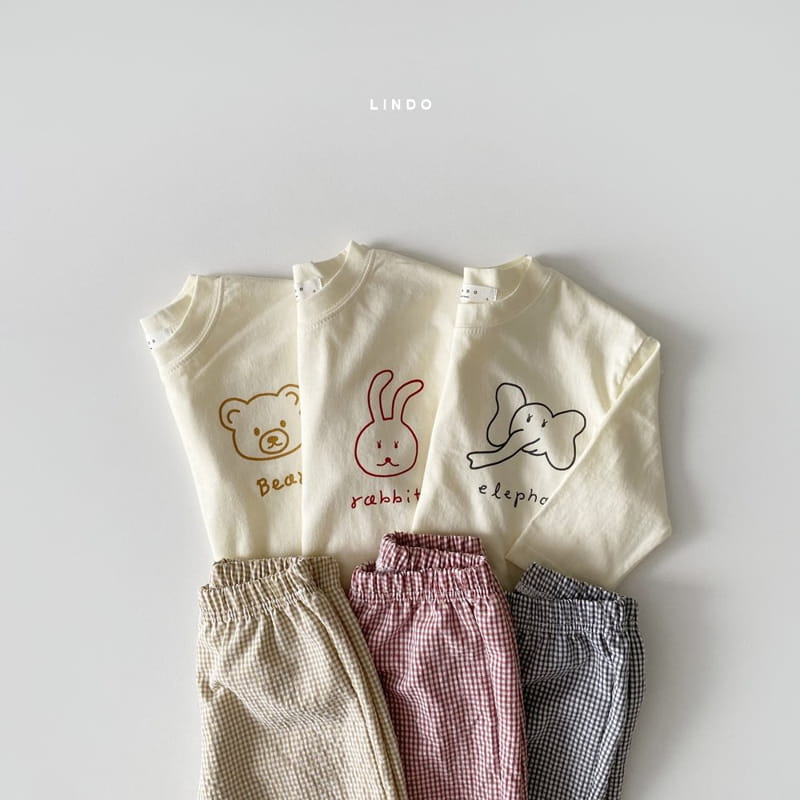 LINDO - Korean Children Fashion - #Kfashion4kids - Zoo Top Bottom Set