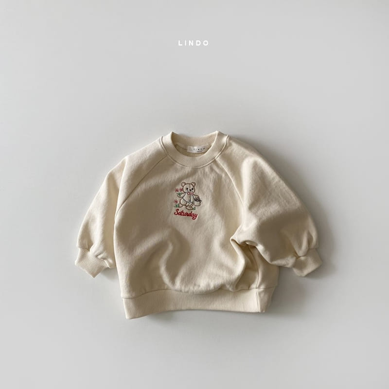 LINDO - Korean Children Fashion - #Kfashion4kids - Bear Embroidery Sweatshirt