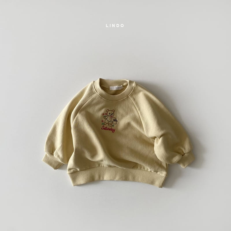 LINDO - Korean Children Fashion - #Kfashion4kids - Bear Embroidery Sweatshirt - 2