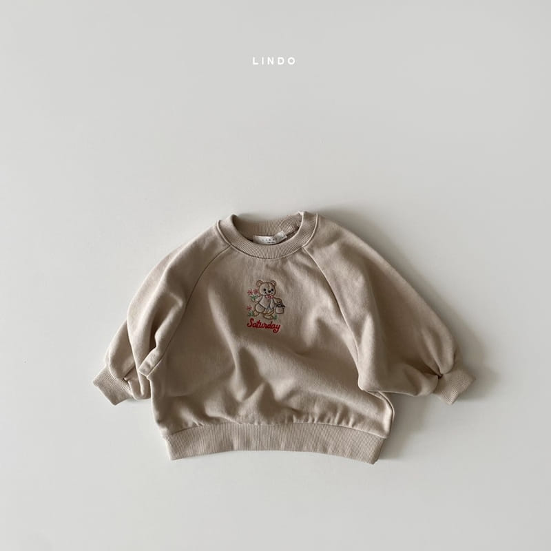 LINDO - Korean Children Fashion - #Kfashion4kids - Bear Embroidery Sweatshirt - 3