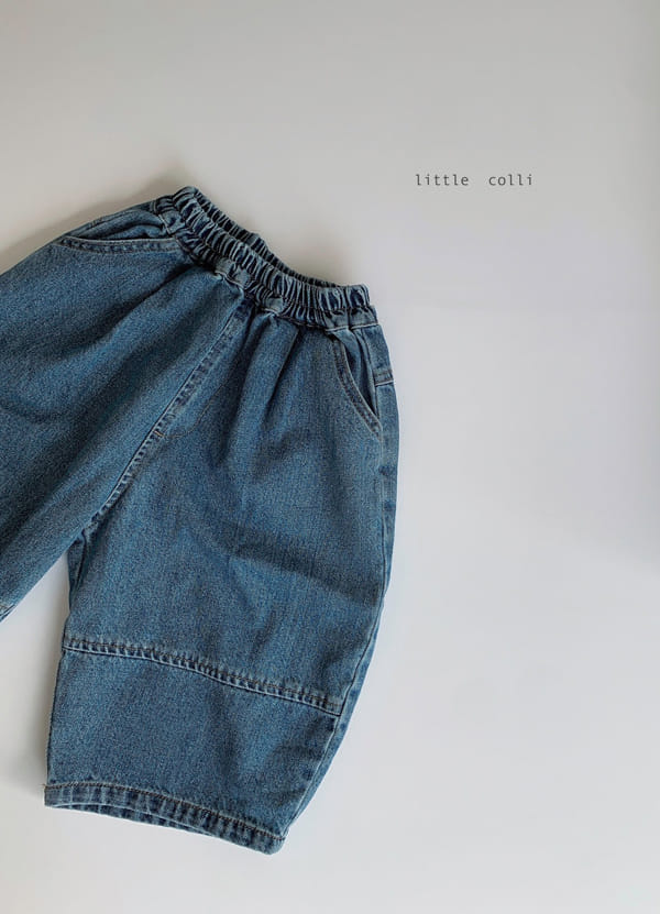 LITTLE COLLI - Korean Children Fashion - #Kfashion4kids - Bangbang Denim Pants - 6