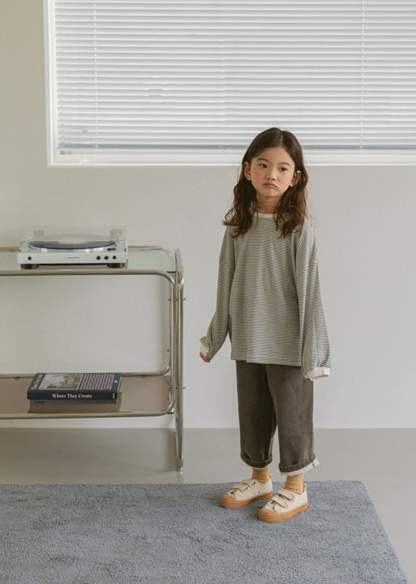 LITTLE COLLI - Korean Children Fashion - #Kfashion4kids - Small Stripe Tee - 5