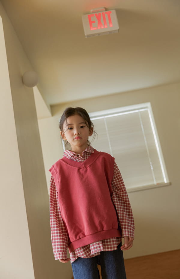 LITTLE COLLI - Korean Children Fashion - #Kfashion4kids - Check Shirt - 2