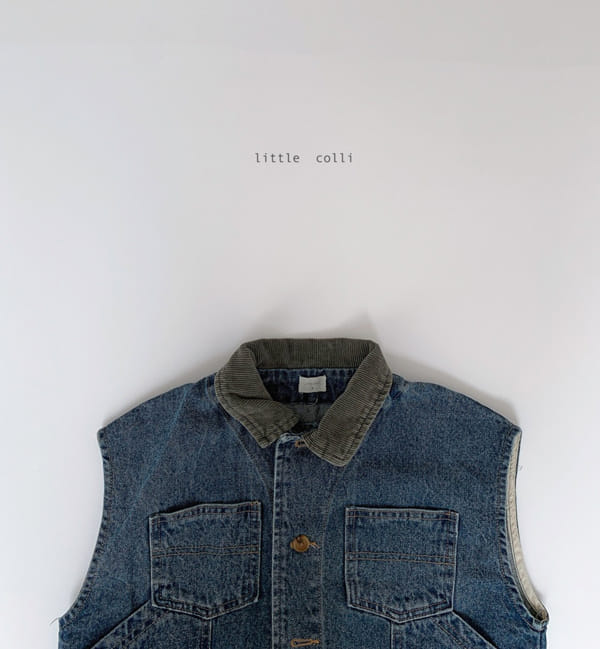 LITTLE COLLI - Korean Children Fashion - #Kfashion4kids - Denim Vest - 2