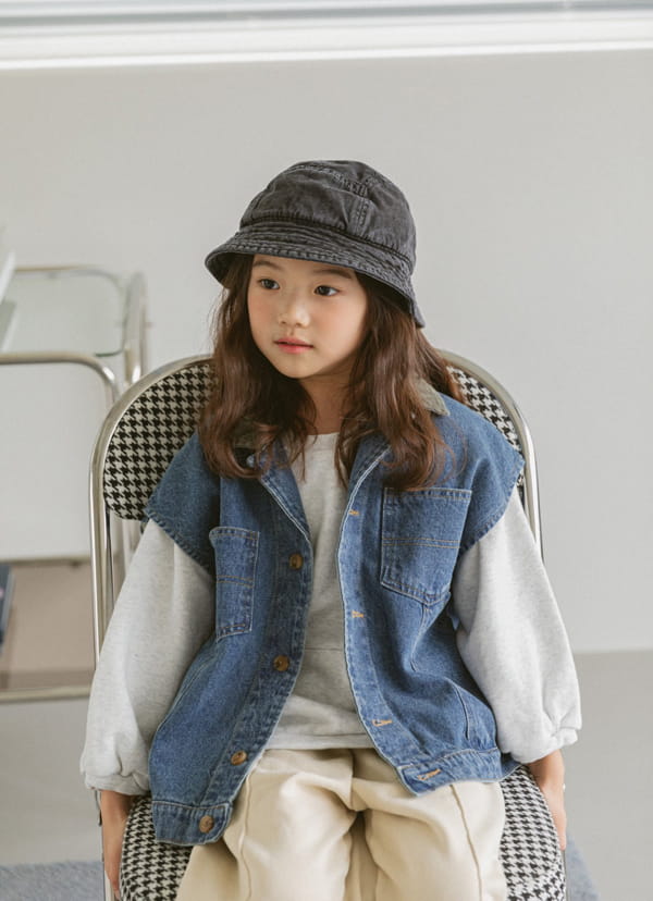 LITTLE COLLI - Korean Children Fashion - #Kfashion4kids - Denim Vest - 6