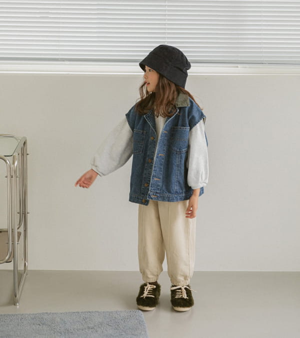 LITTLE COLLI - Korean Children Fashion - #Kfashion4kids - Denim Vest - 7
