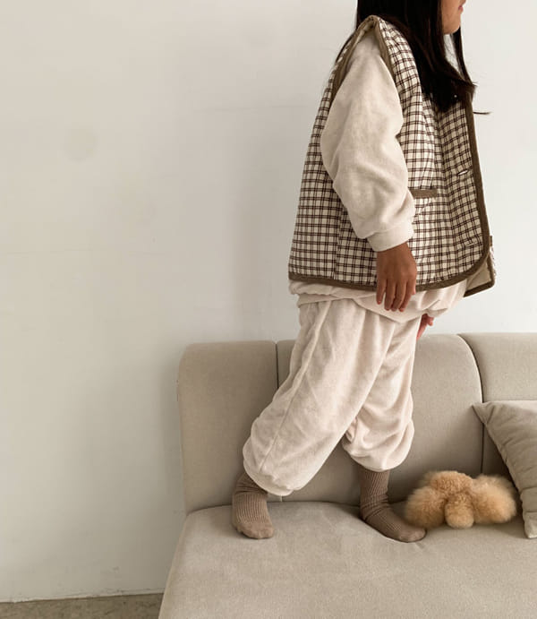 LITTLE COLLI - Korean Children Fashion - #Kfashion4kids - Collar Zipper Top Bottom Set - 8