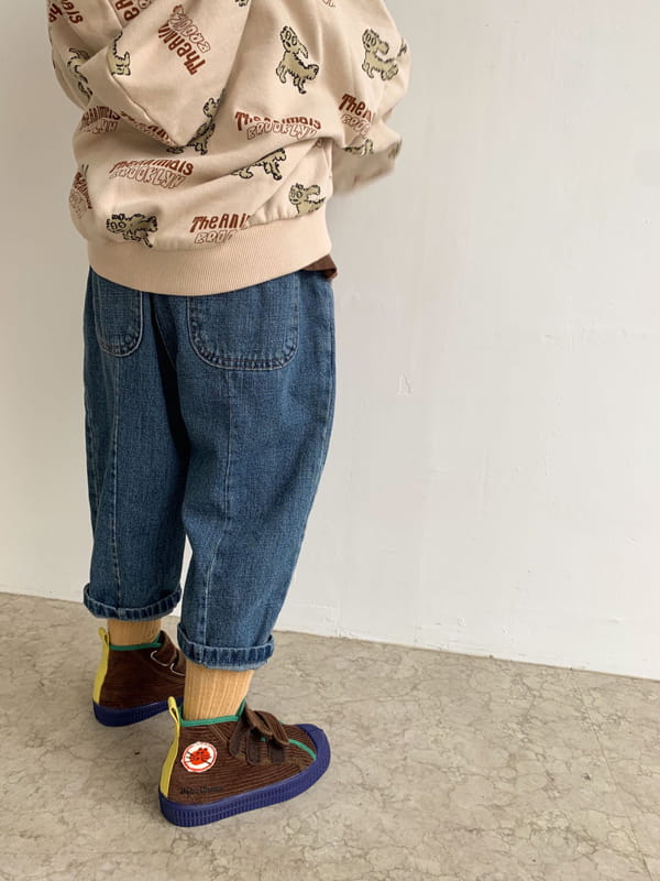 LITTLE COLLI - Korean Children Fashion - #Kfashion4kids - Fall Denim Pants - 4