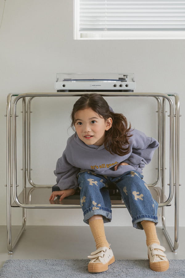 LITTLE COLLI - Korean Children Fashion - #Kfashion4kids - Pully Denim Pants - 2