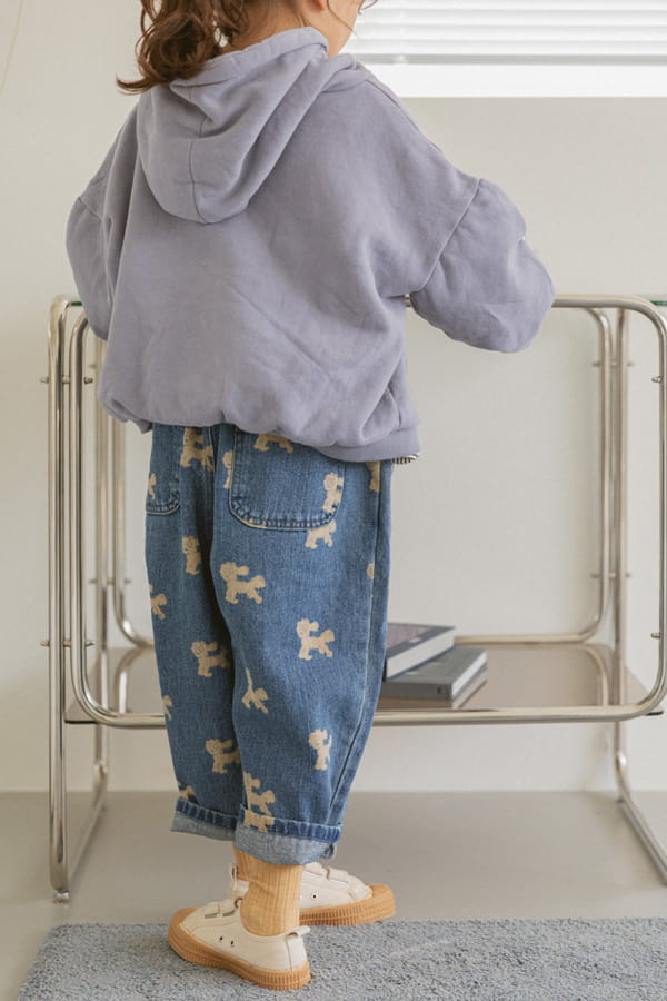 LITTLE COLLI - Korean Children Fashion - #Kfashion4kids - Pully Denim Pants - 8