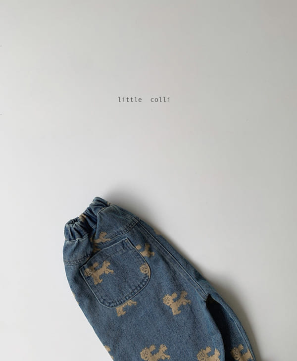LITTLE COLLI - Korean Children Fashion - #Kfashion4kids - Pully Denim Pants - 9