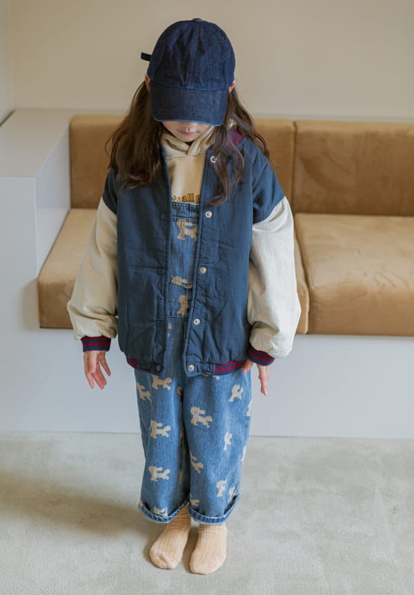 LITTLE COLLI - Korean Children Fashion - #Kfashion4kids - Puppy Suspender Pants - 10
