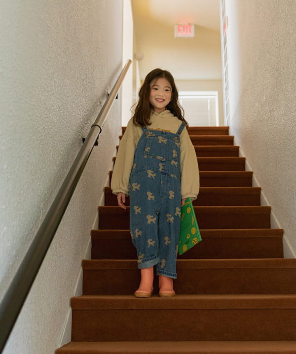 LITTLE COLLI - Korean Children Fashion - #Kfashion4kids - Puppy Suspender Pants - 2