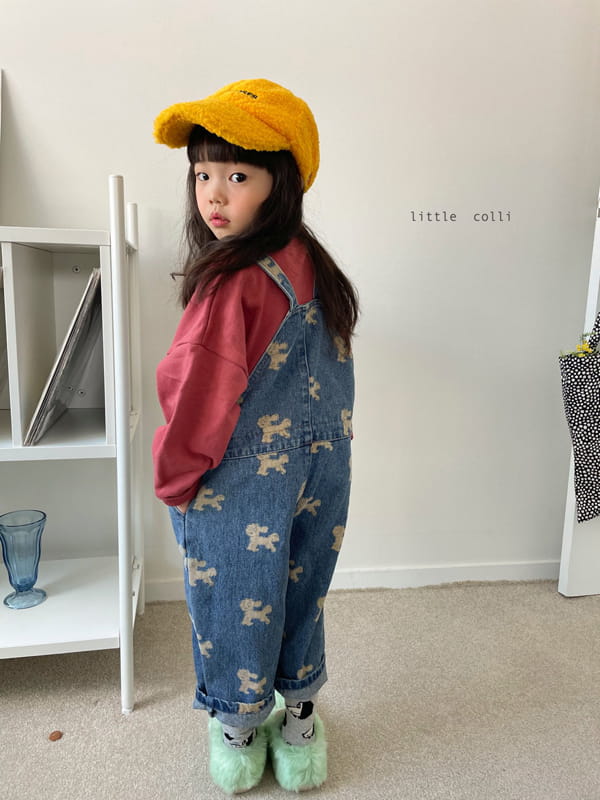 LITTLE COLLI - Korean Children Fashion - #Kfashion4kids - Puppy Suspender Pants - 6