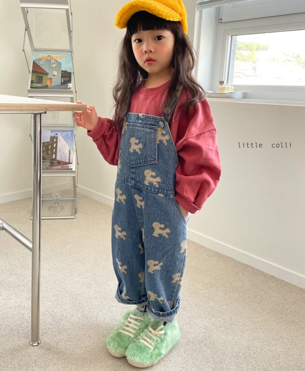 LITTLE COLLI - Korean Children Fashion - #Kfashion4kids - Puppy Suspender Pants - 7