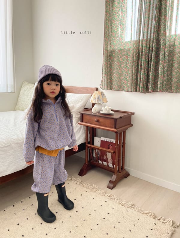 LITTLE COLLI - Korean Children Fashion - #Kfashion4kids - Fall Flower Top Bottom Set - 10